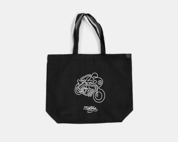 Cafe Racer Line Art tote bag