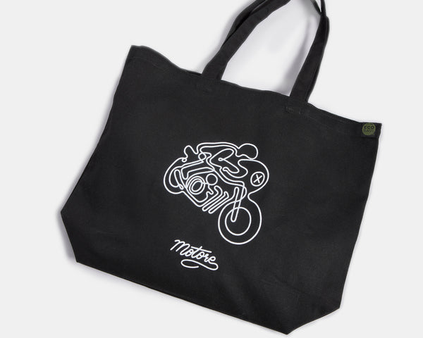 Cafe Racer Line Art tote bag