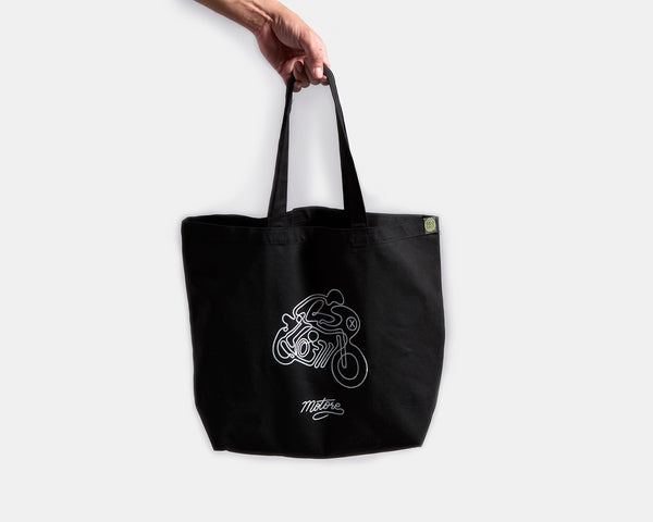 Cafe Racer Line Art tote bag